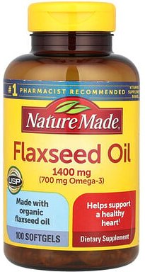 Nature Made, Flaxseed Oil, Leinsamenöl, 100 Weichkapseln
