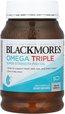Blackmores, Omega Triple, Super Strength Fish Oil, Omega Triple, superstarkes Fischöl, 900 mg, 150 Kapseln