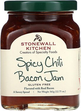 Stonewall Kitchen, Spicy Chili Bacon Marmelade, würzige Chili-Bacon-Marmelade, mittel, 361 g (12,75 oz.)