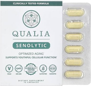 Qualia, Senolytic, 12 Capsules