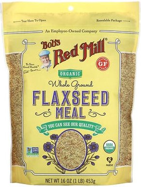 Bob's Red Mill, Bio-Leinsamenmehl, ganz gemahlen, 453 g (1 lb.)