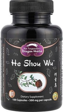 Dragon Herbs, He Shou Wu™, Vielblütiger Knöterich, 500 mg, 100 Kapseln