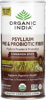 Organic India, Psyllium Pre & Probiotic Ballaststoffe, Zimtgewürz, 283 g (10 oz.)
