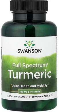 Swanson, Full Spectrum® Turmeric, Kurkuma, 720 mg, 100 vegane Kapseln