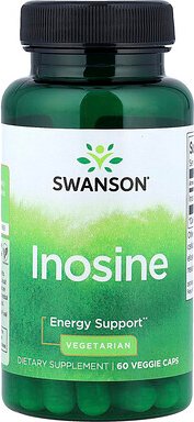 Swanson, Inosine, Inosin, 60 pflanzliche Kapseln (500 mg pro Kapsel)