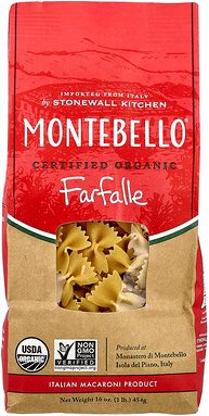 Montebello, Organic Farfalle, Bio-Farfalle, 454 g (16 oz.)