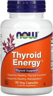 NOW Foods, Energie für die Schilddrüse, 90 vegetarische Kapseln