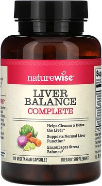 NatureWise, Liver Balance Complete, Leberbalance, 120 pflanzliche Kapseln