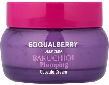 EQQUALBERRY, Deep Cera, Bakuchiol Plumping Capsule Cream, aufpolsternde Kapsel-Creme mit Bakuchiol, 50 ml (1,69 fl. oz.)