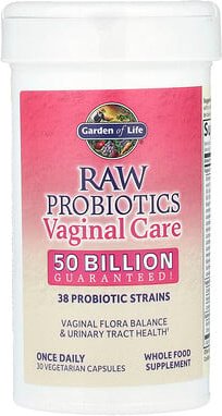 Garden of Life, RAW Probiotics, Vaginal Care, vaginale Pflege, haltbar, 30 pflanzliche Kapseln