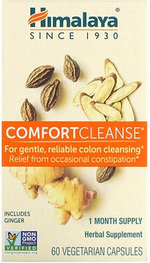 Himalaya, Comfort Cleanse, sanfte Darmreinigung, 60 pflanzliche Kapseln