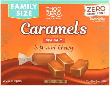 ChocZero, Caramels, Meersalz, 255 g (9 oz.)