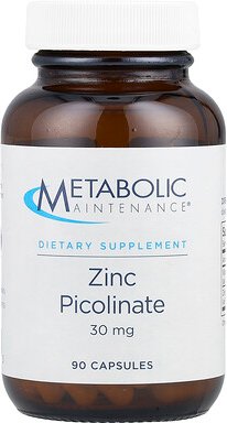 Metabolic Maintenance, Zink-Picolinat, 30 mg, 100 Kapseln
