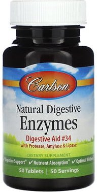 Carlson, Natürliche Verdauungsenzyme, 50 Tabletten