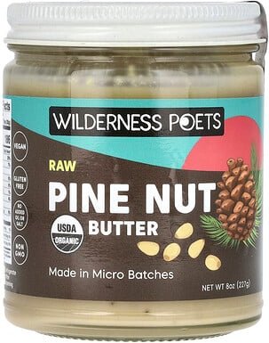 Wilderness Poets, Raw Pine Nut Butter, rohe Kiefernnussbutter, 227 g (8 oz.)