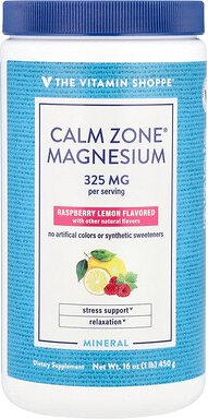 The Vitamin Shoppe, Calm Zone®, Magnesium, Himbeer-Zitrone, 450 g (16 oz.)