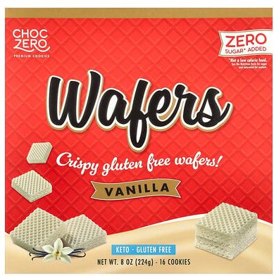 ChocZero, Premium Cookies, Wafers, Vanille, 16 Kekse, 224 g (8 oz.)