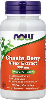 NOW Foods, Mönchspfeffer Vitex Extrakt, 300 mg, 90 vegetarische Kapseln