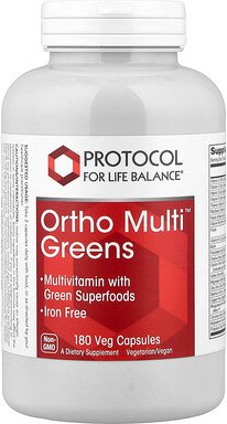 Protocol for Life Balance, Ortho Multi™ Greens, 180 pflanzliche Kapseln