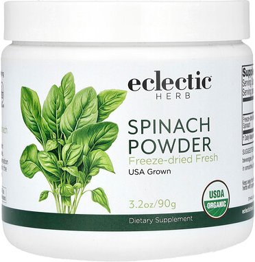 Eclectic Herb, Spinach Powder, Spinatpulver, 90 g (3,2 oz.)