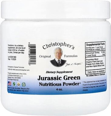 Christopher's Original Formulas, Jurassic Green Nutritious Powder, Nährstoffpulver, 4 oz