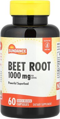 Sundance Vitamins, Beet Root, Rote-Bete-Wurzel, 60 Kapseln mit schneller Freisetzung (500 mg pro Kapsel)