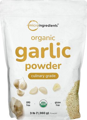 Micro Ingredients, Organic Garlic Powder, Bio-Knoblauchpulver, 1.360 g (3 lb.)
