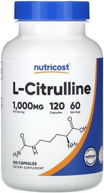 Nutricost, L-Citrulline, L-Citrullin, 120 Kapseln (500 mg pro Kapsel)