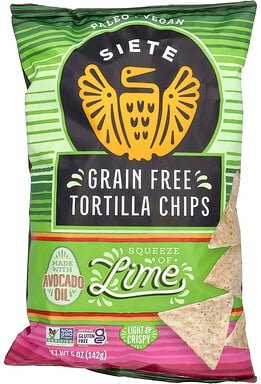 Thumbnail - Siete, Grain Free Tortilla Chips, Tortilla Chips ohne Getreide, Limette, 142 g (5 oz.)