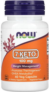 NOW Foods, 7-KETO, 100 mg, 60 pflanzliche Kapseln