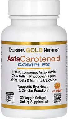 California Gold Nutrition, AstaCarotenoid Complex with Lutein, Lycopene, Astaxanthin, and Vitamin A, AstaCarotenoid-Komp...