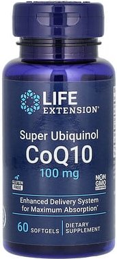 Life Extension, Super Ubiquinol CoQ10, Ubichinol, CoQ10, 100 mg, 60 Weichkapseln