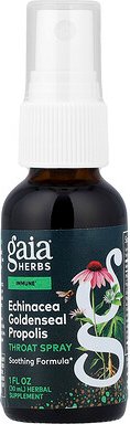 Gaia Herbs, Echinacea Gelbwurzel Propolis, Halsspray, 1 fl oz (30 ml)