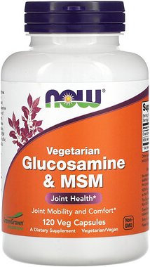 NOW Foods, Vegetarisches Glucosamin und MSM, 120 pflanzliche Kapseln