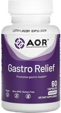 Advanced Orthomolecular Research AOR, Gastro Relief, 60 Kapseln