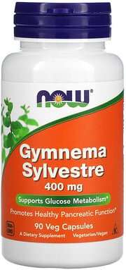 NOW Foods, Gymnema Sylvestre, 400 mg, 90 vegetarische Kapseln