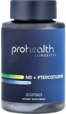 ProHealth Longevity, NR Plus Pterostilbene, 30 Kapseln