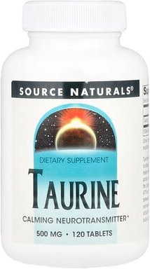 Source Naturals, Taurine, Taurin, 500 mg, 120 Tabletten