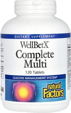 Natural Factors, WellBetX®, Complete Multi, komplettes Multivitaminpräparat, 120 Tabletten