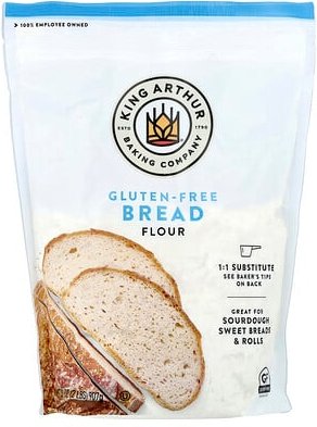 King Arthur Baking Company, Glutenfreies Brotmehl, 907 g (2 lbs.)