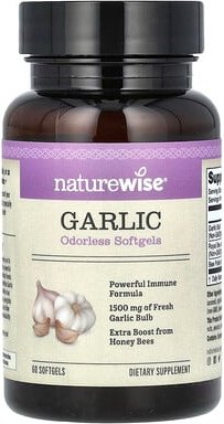 NatureWise, Garlic, Knoblauch, 1.500 mg, 60 Weichkapseln