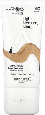 Almay, Smart Farbton, hauttonlich passendes Make-up, LSF 15, 200 Light Medium Mine, 30 ml (1 fl. oz.)