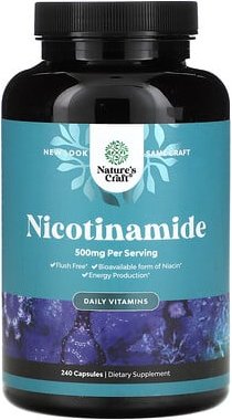 Nature's Craft, Nicotinamid, tägliche Vitamine, 500 mg, 240 Kapseln
