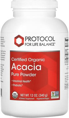 Protocol for Life Balance, Certified Organic Acacia Pure Powder, reines Bio-Akaziepulver, 340 g (12 oz.)