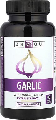 Thumbnail - Zhou Nutrition, Garlic, Knoblauch, 415 mg, 90 beschichtete Tabletten