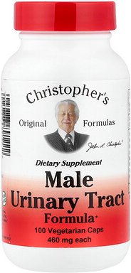 Christopher's Original Formulas, Male Urinary Tract Formula, Formel für die Harnwege von Männern, 460 mg, 100 vegetarisc...