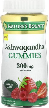 Nature's Bounty, Ashwagandha, Mixed Berry, gemischte Beeren, 60 Fruchtgummis (150 mg pro Fruchtgummi)