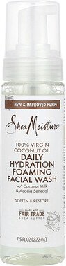 SheaMoisture, 100% Virgin Coconut Oil, Daily Hydration Foaming Facial Wash, 100% natives Kokosöl, tägliche Hydratation, ...