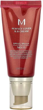 Missha, M Perfect Cover BB Cream, BB-Creme mit perfekter Deckkraft, LSF 42 PA+++, No. 13 Bright Beige, 50 ml (1,69 fl. o...