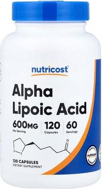 Nutricost, Alpha-Liponsäure, 120 Kapseln (300 mg pro Kapsel)